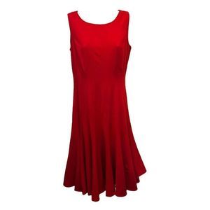 Calvin Klein Red Sleeveless Dress
